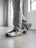 The Alabaster marble print black spotted