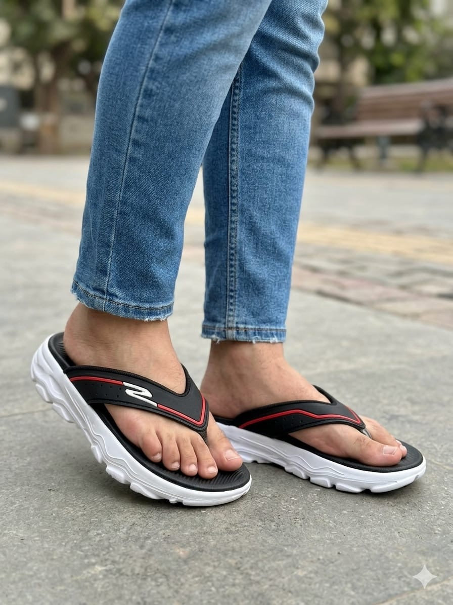 Black Comfy Flip Flops