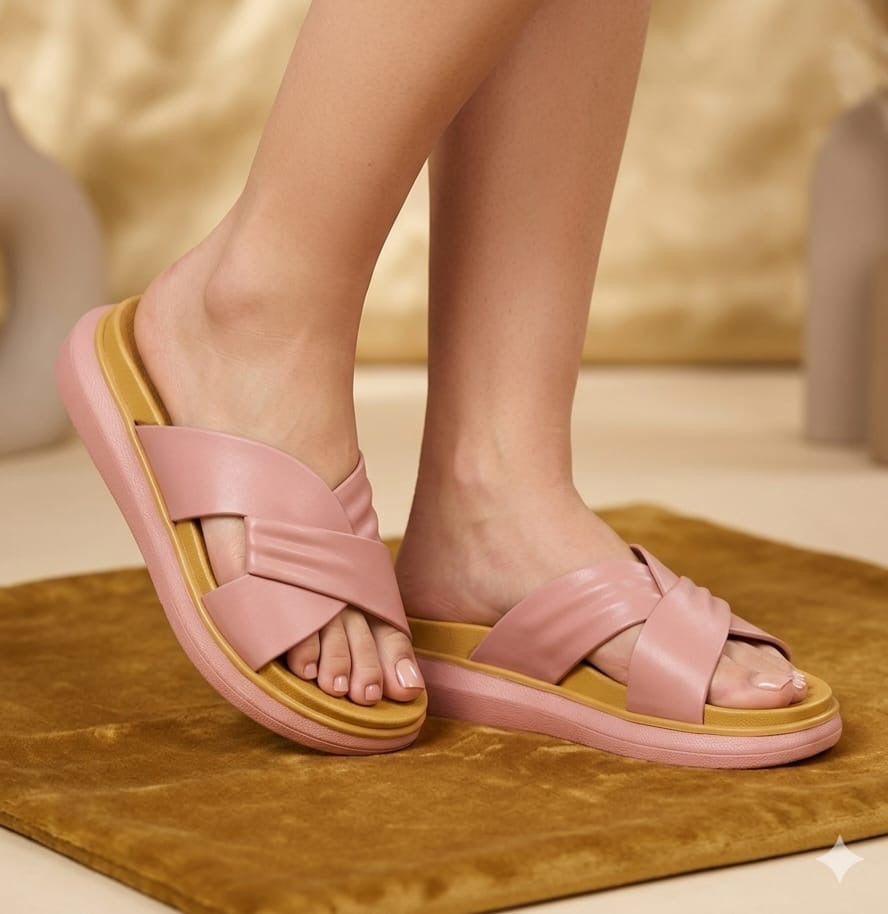 Crisscross Washable Slippers